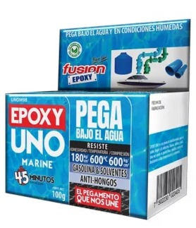 Pegamento Adhesivo Especial Fusion Epoxy Uno Marine 100g - Imagen 2
