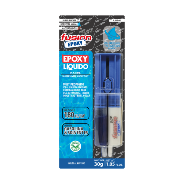 Epoxy Liq. Jeringa Marine Blue Kit X 30 Gr Ic04 013018 H