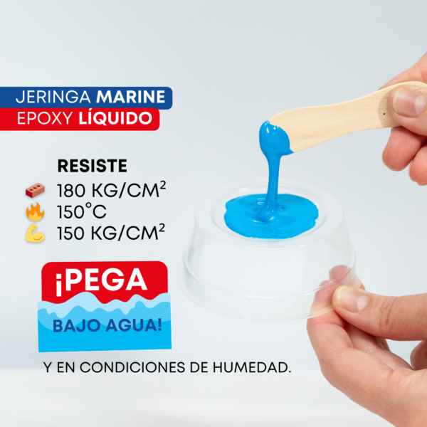 Epoxy Liq. Jeringa Marine Blue Kit X 30 Gr Ic04 013018 H - Imagen 3