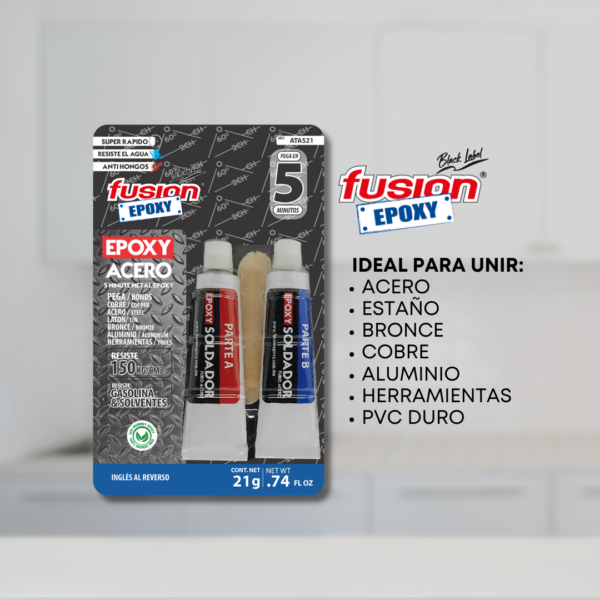 Epoxy Tubo Liq. Soldador Acero 5 Min X 21 Gr Ic04 013018 H - Imagen 5