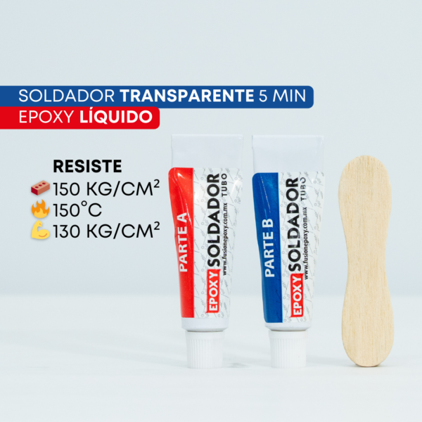 Epoxy Tubo Liq. Soldador Tte. 5 Min X 16 Gr Ic04 013018 H - Imagen 3