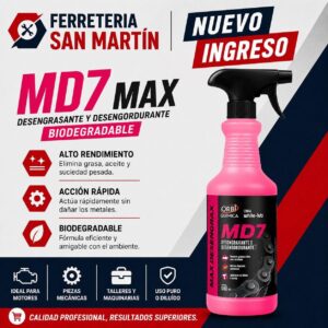 Desengrasante Multiuso Ecológico MD7 gatillo x 500ml
